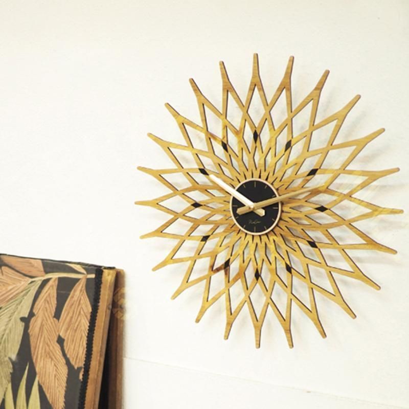 新品 壁掛け時計 向日葵の花の形 おしゃれ オシャレ北欧 シンプル おしゃれ 大きい 静音 時計 見やすい シンプル インテリア ARJJ-0018  - メルカリ