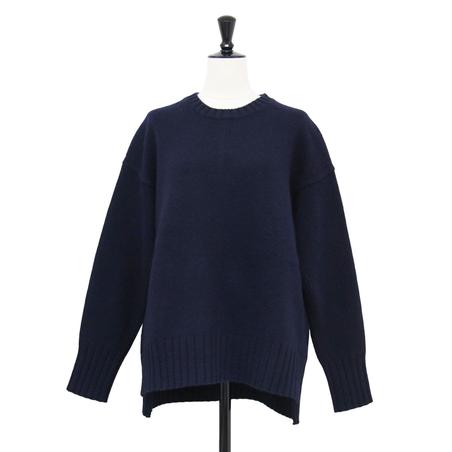 MACPHEE マカフィー ニット ネイビー 紺 サイズ:S | 22秋冬 ラム