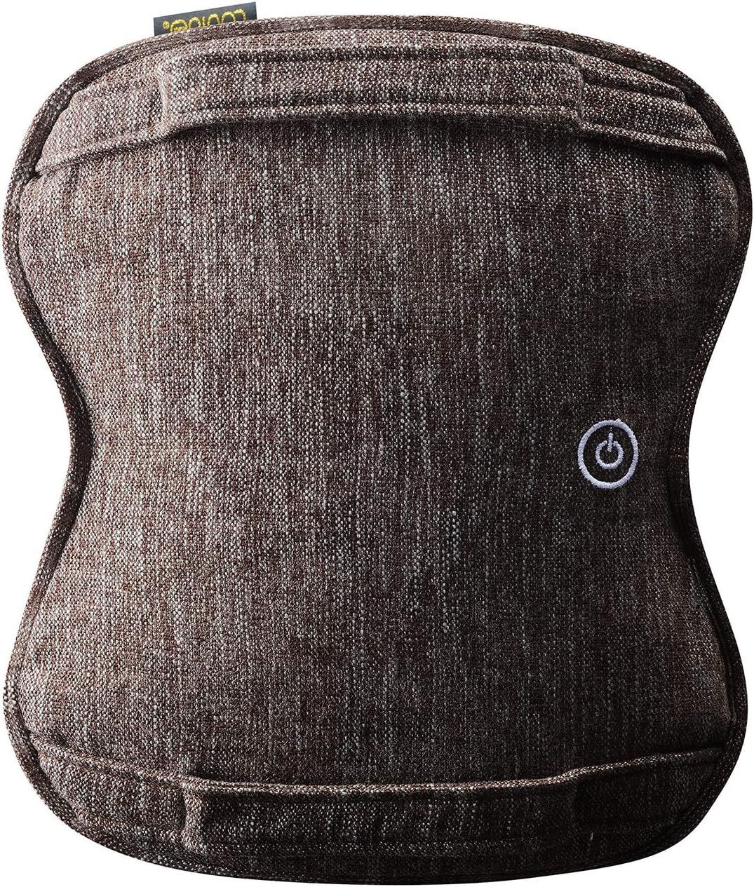 アテックス ルルド マッサージクッション ダブルもみスリム ブラウン AX-HCL258br