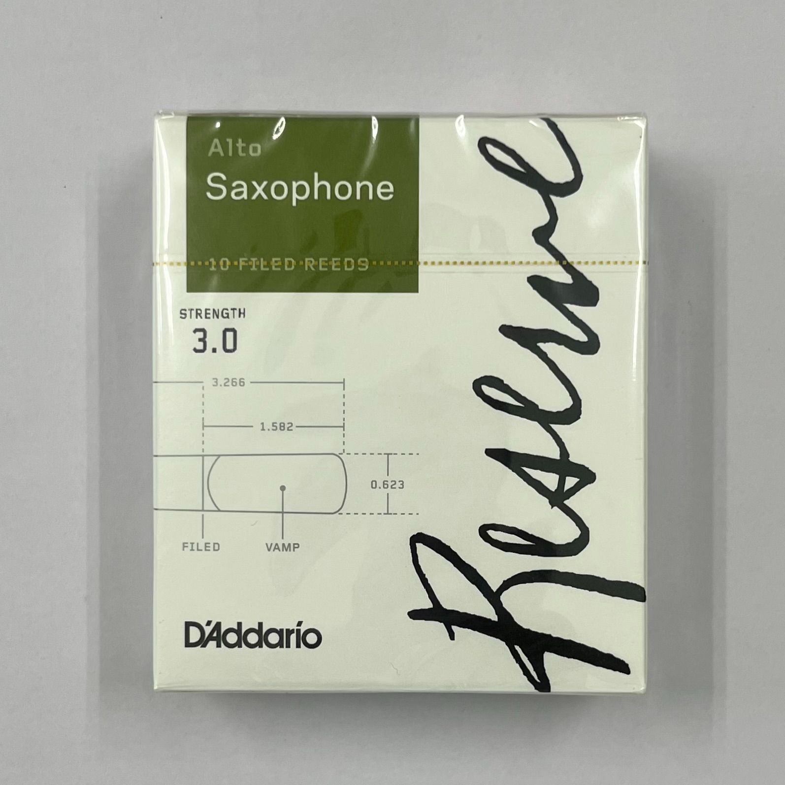 D'Addario ダダリオ　レゼルヴ　アルトサックス　リード　3番　2箱 D'Addario ダダリオ レゼルヴ アルトサックス リード 3番 2箱
