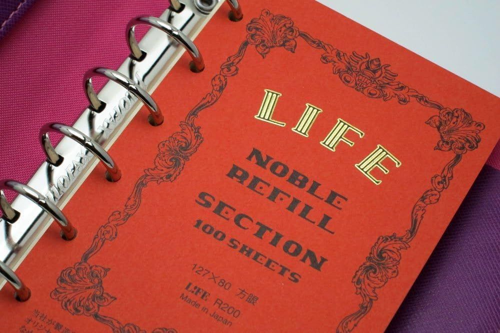  数量 ライフ ノーブル システム手帳 リフィル 方眼 ミニ R 200 システム手帳用リフィル 手帳 日記 家計簿