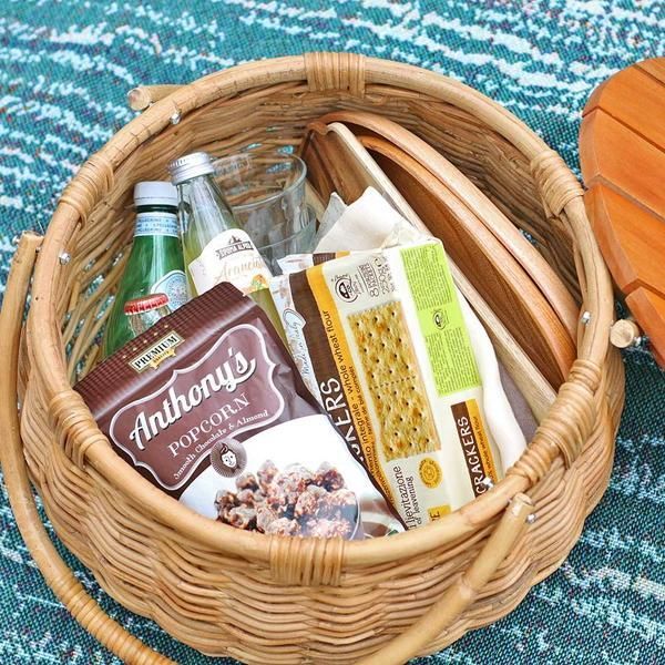 アラログ バスケット テーブル THE AROROG ジ アラログ ラタン 籐 メーカー直送 ピクニックにこれ一つで お部屋ではサイドテーブルとして