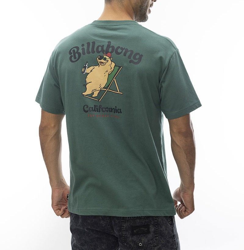 【SALE】2024春夏 新品【BILLABONG/ビラボン】CALI BEAR Ｔシャツ BLA メンズ BE011-223