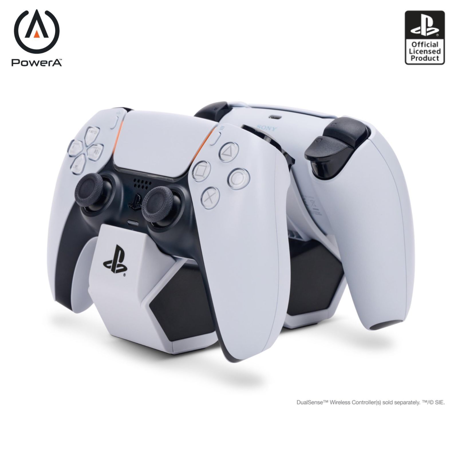 PlayStation ライセンス製品 PowerA ツイン チャージングステーション for PS 5 DualSense ワイヤレスコントローラー -01 2年