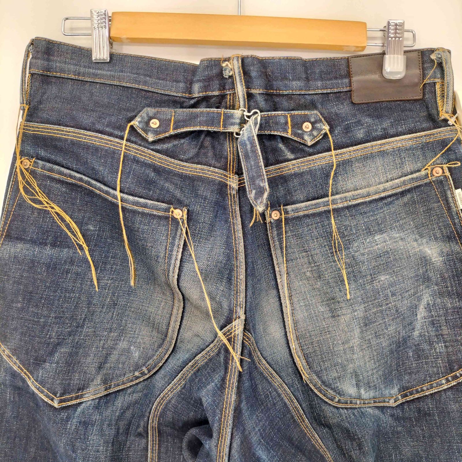 シュガーヒル SUGARHILL 21AW LOOSE THREAD DOUBLE KNEE DENIM