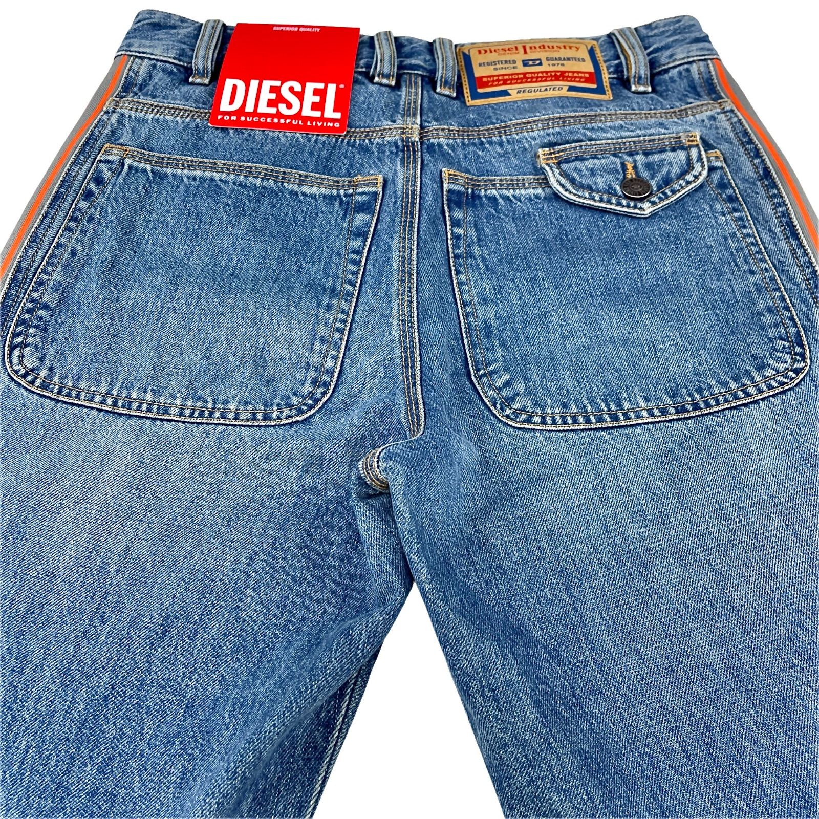 DIESEL ディーゼル D-ARBUS リブ ニット サイドライン ニーステッチ 
