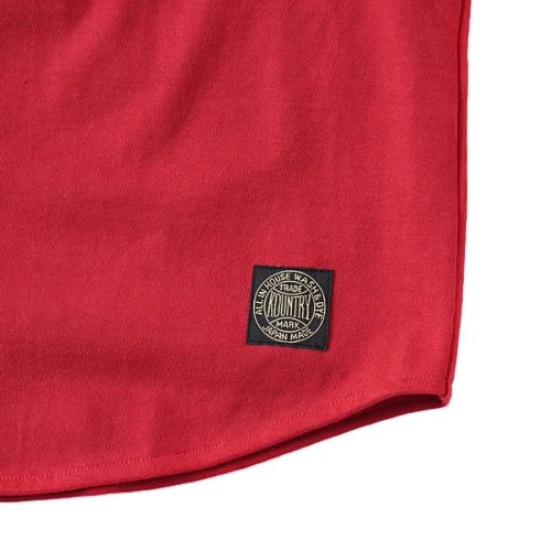 KAPITAL - 16/-度詰め天竺 ベースボールシャツ(BONE) レッド - メルカリ