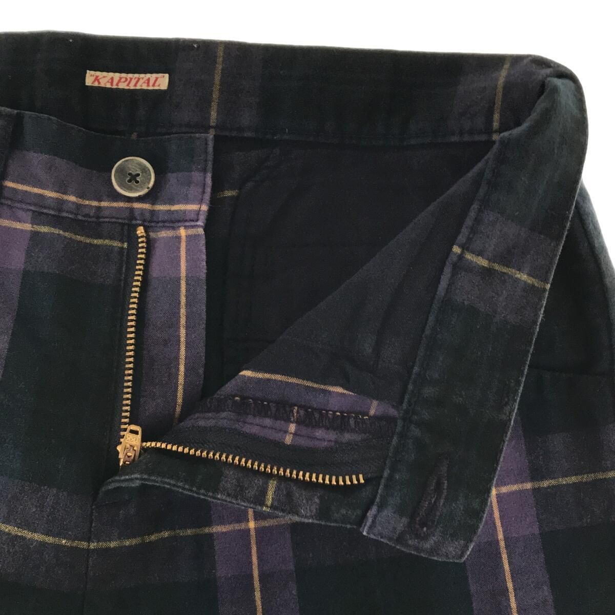 KAPITAL キャピタル 13SS ピーチタータンチェッククロップド