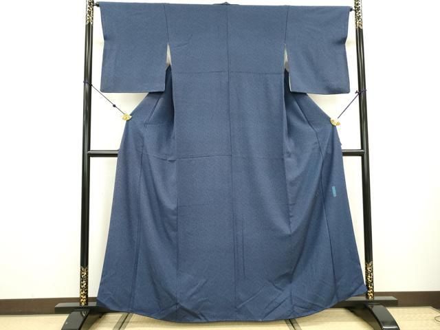 平和屋着物●重要無形文化財　人間国宝　中村勇二郎　小紋　古代菊　正絹　逸品　DAAS7762fe 平和屋着物○重要無形文化財 人間国宝 中村勇二郎 小紋 古代菊 正絹