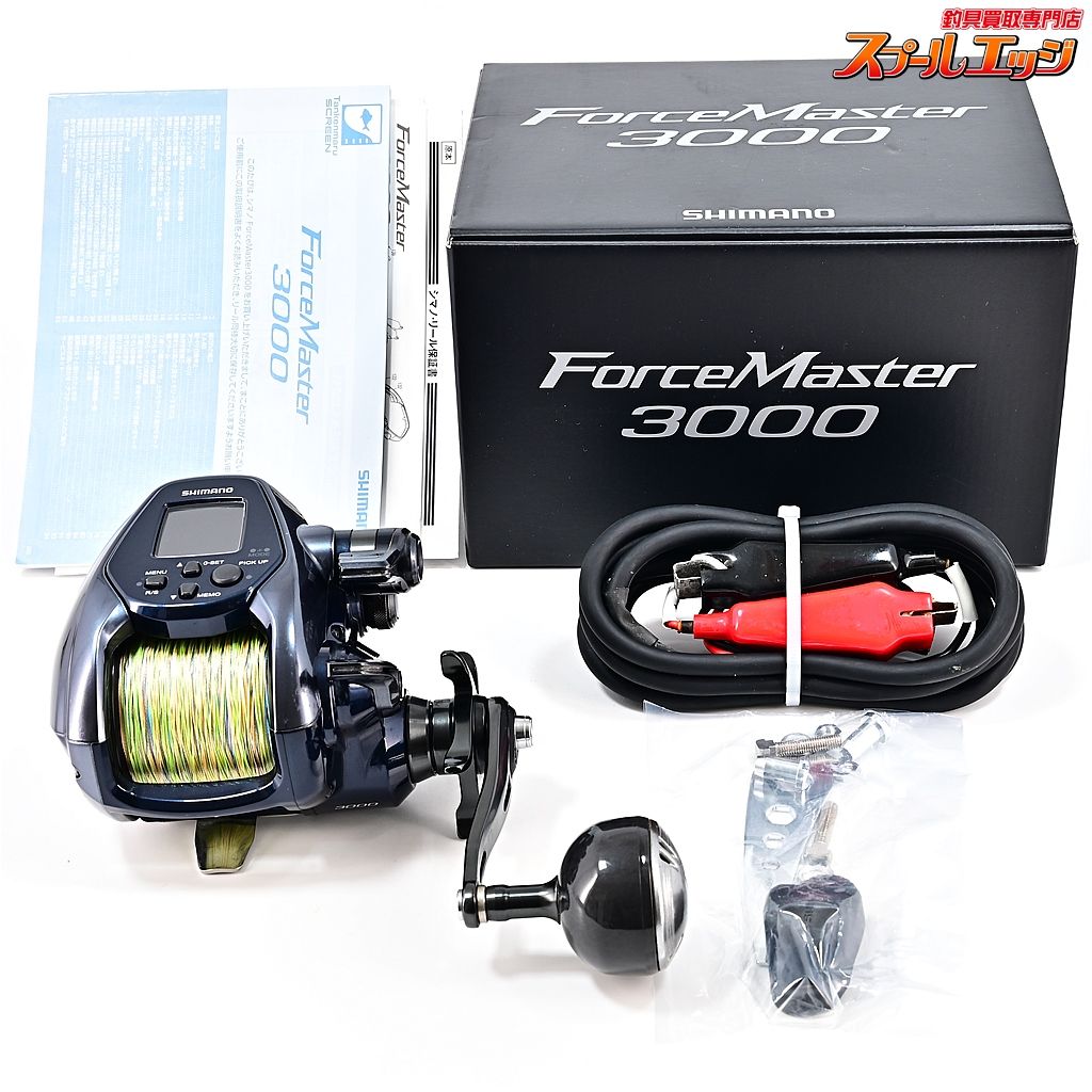 シマノ 22フォースマスター 3000 使用距離80.9km 使用214時間 SHIMANO FORCE MASTER m38508