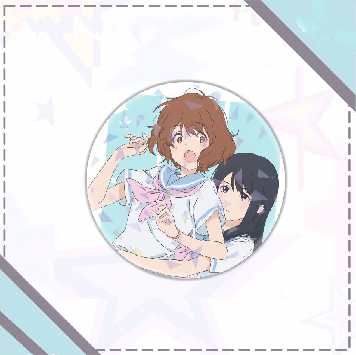 響けユーフォニアム　缶バッジ　高坂麗奈 響け!ユーフォニアム ユーフォ 高坂麗奈 缶バッジ 引力 水着