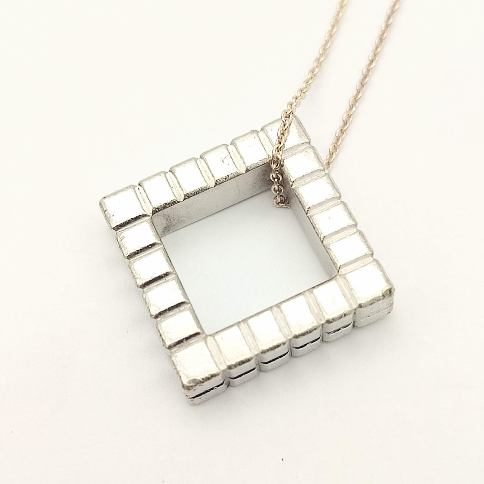 【美品】Chopard チャーム キーホルダートップのみ 925 スクエア 美品】Chopard ショパール スクエアチャームネックレス