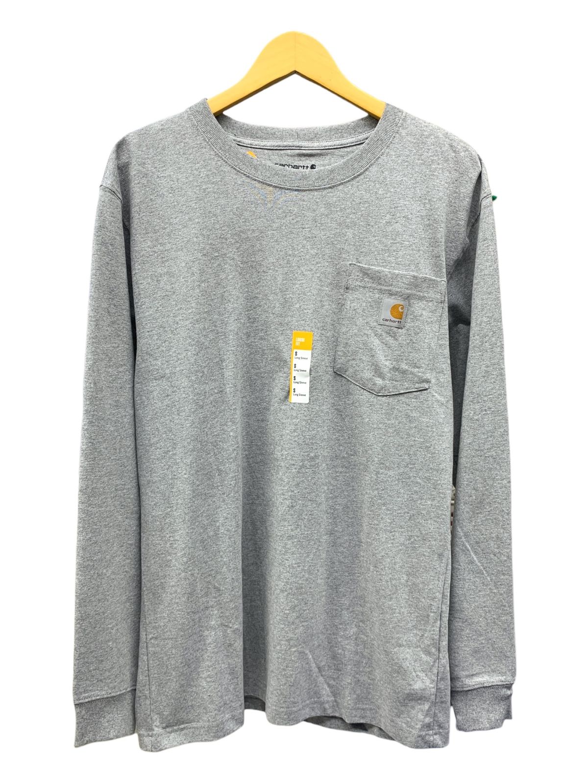 Carhartt (カーハート) Workwear LS Pocket T-Shirt ロンT 長袖Tシャツ  K126 S グレー HEATHER GRAY メンズ/025