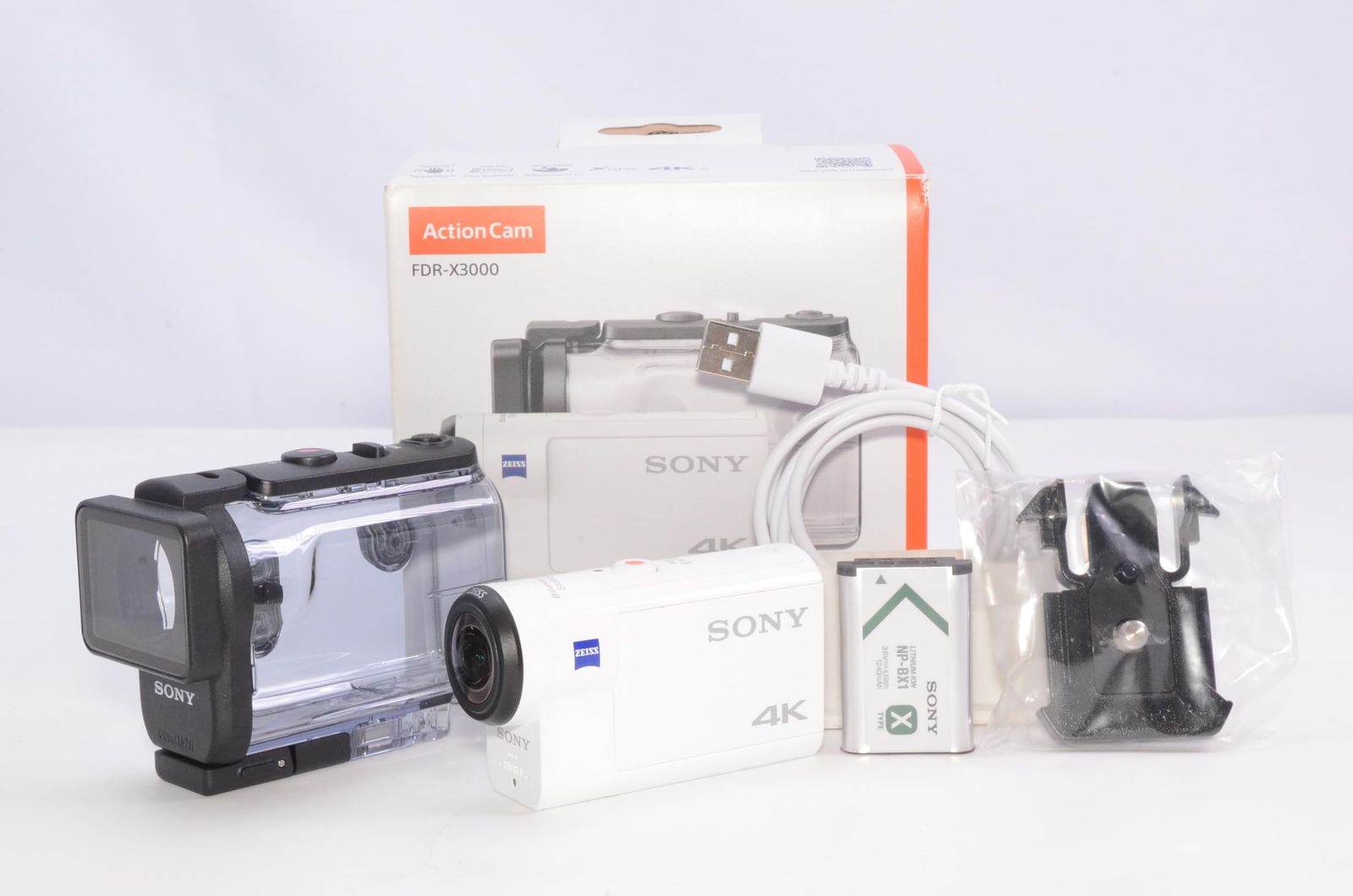 SONY ソニー ウエアラブルカメラ アクションカム 4K 空間光学ブレ補正搭載モデル FDR-X3000