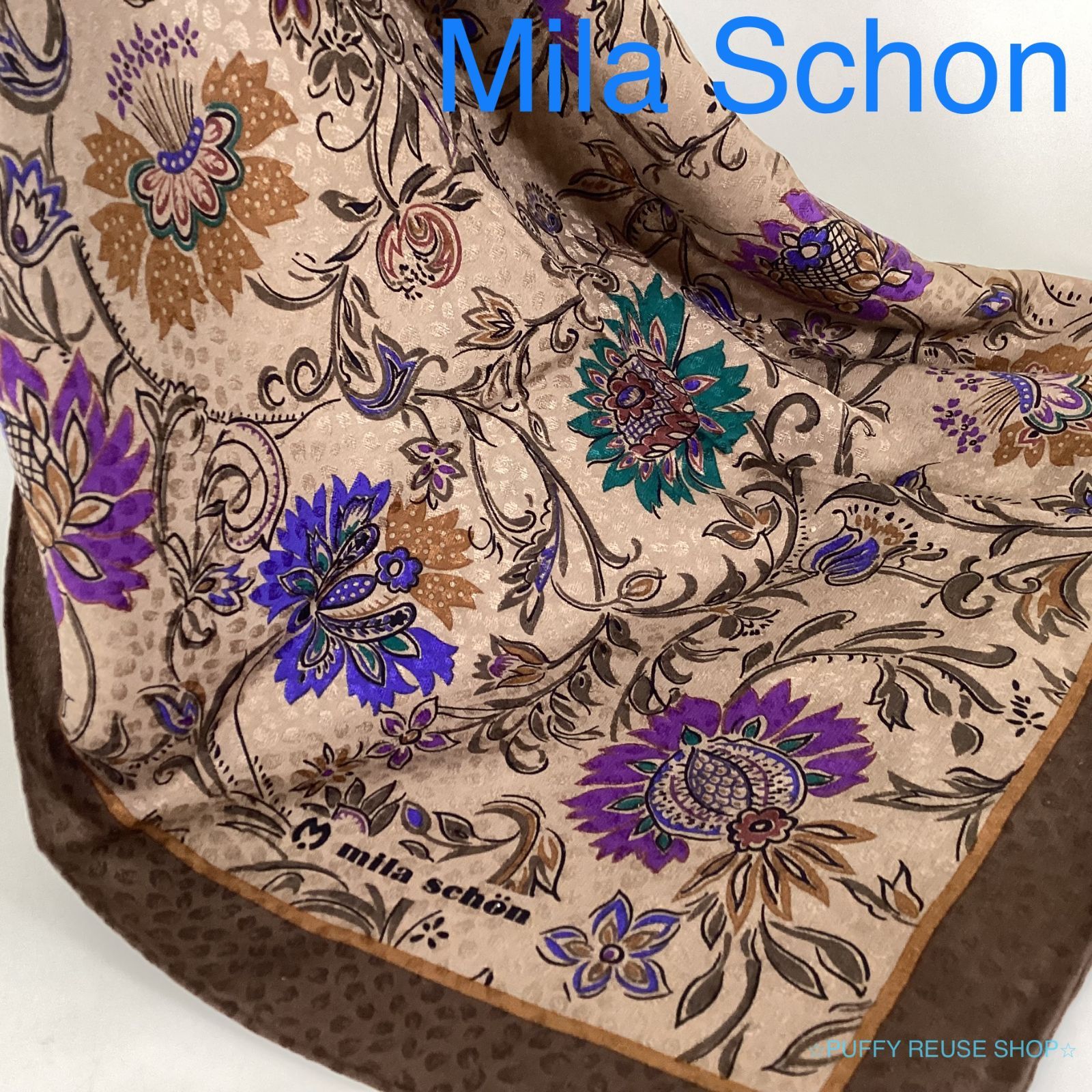 mila schon スカーフ シルク100%-