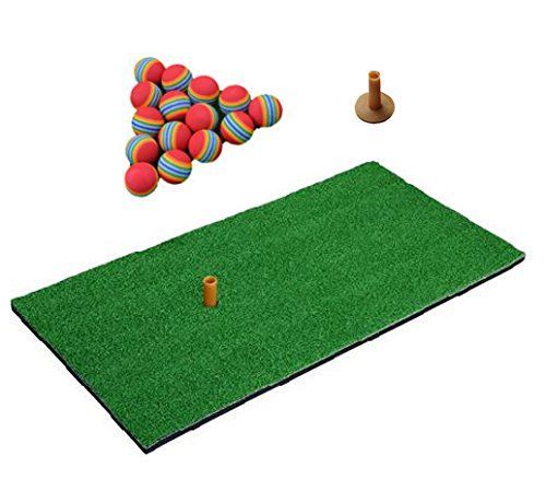 【特価商品】30×60 マット ゴルフ 人工芝 練習用 室内 自宅 ウレタンボール30個付 ゴルフ練習用マット