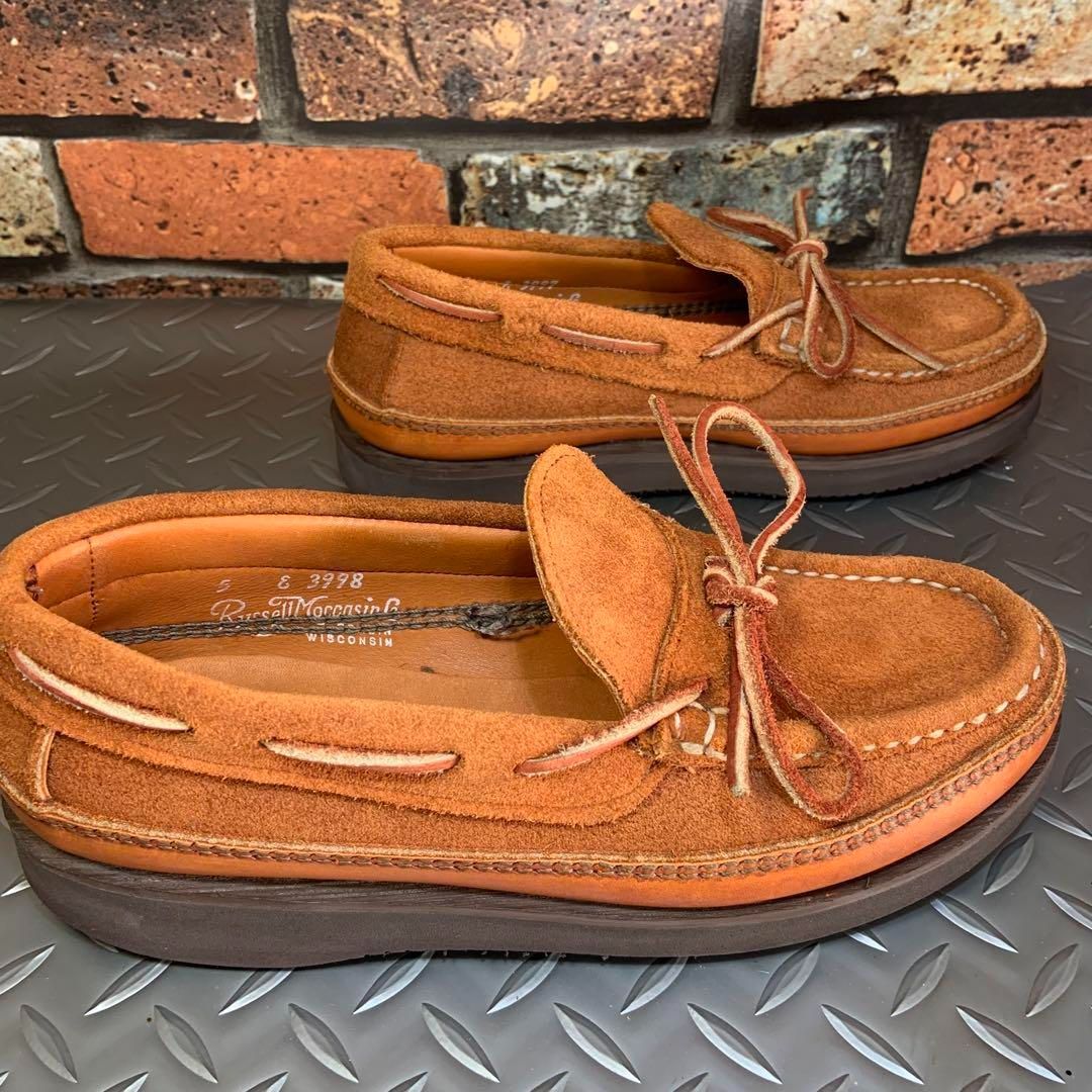 ☆ラッセルモカシン デッキシューズ US5E (24A30) Russell