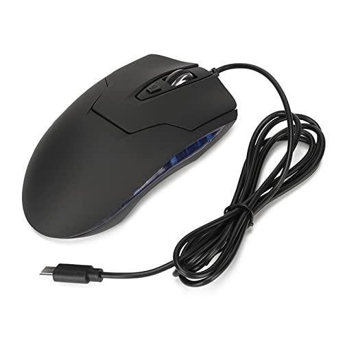 タイプ C マウス、有線 USB C マウス ゲーミング マウス 人間工学に基づいたマルチメディア キー 調整な DPI オフィス マウス、ラップトップ PC、タイプ C デバイス用