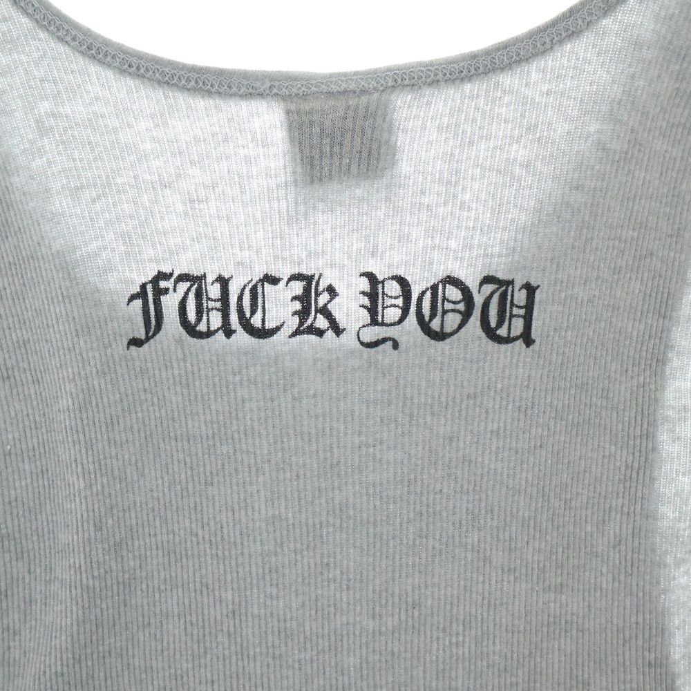 クロムハーツ　タンクトップ　希少ファックユープリント CHROME HEARTS (クロムハーツ) OLD FUCK YOU TANK TOP オールド