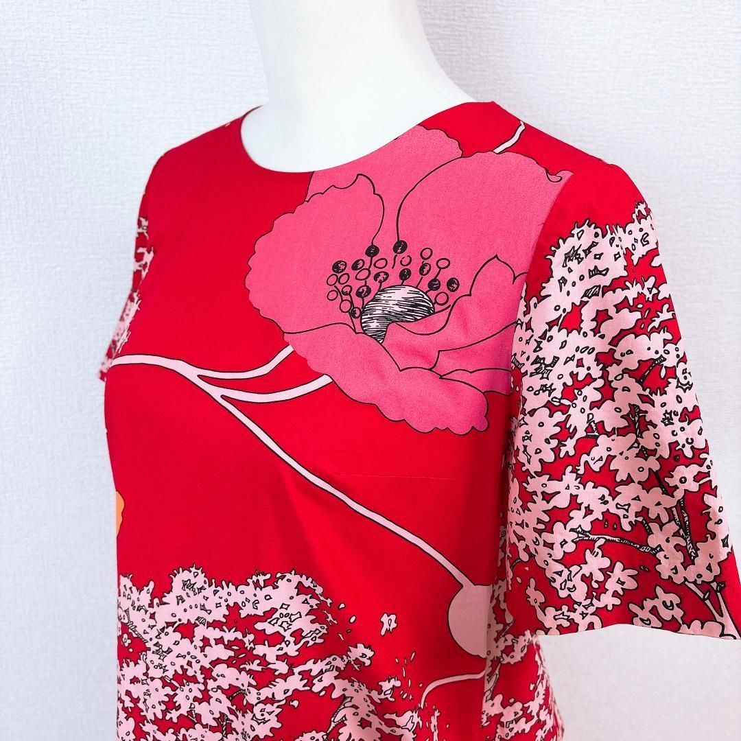 VIVIENNE TAM ヴィヴィアンタム 花柄 鳥 半袖ワンピース 1 VIVIENNE TAM ヴィヴィアンタム 花柄 鳥 半袖ワンピース 1
