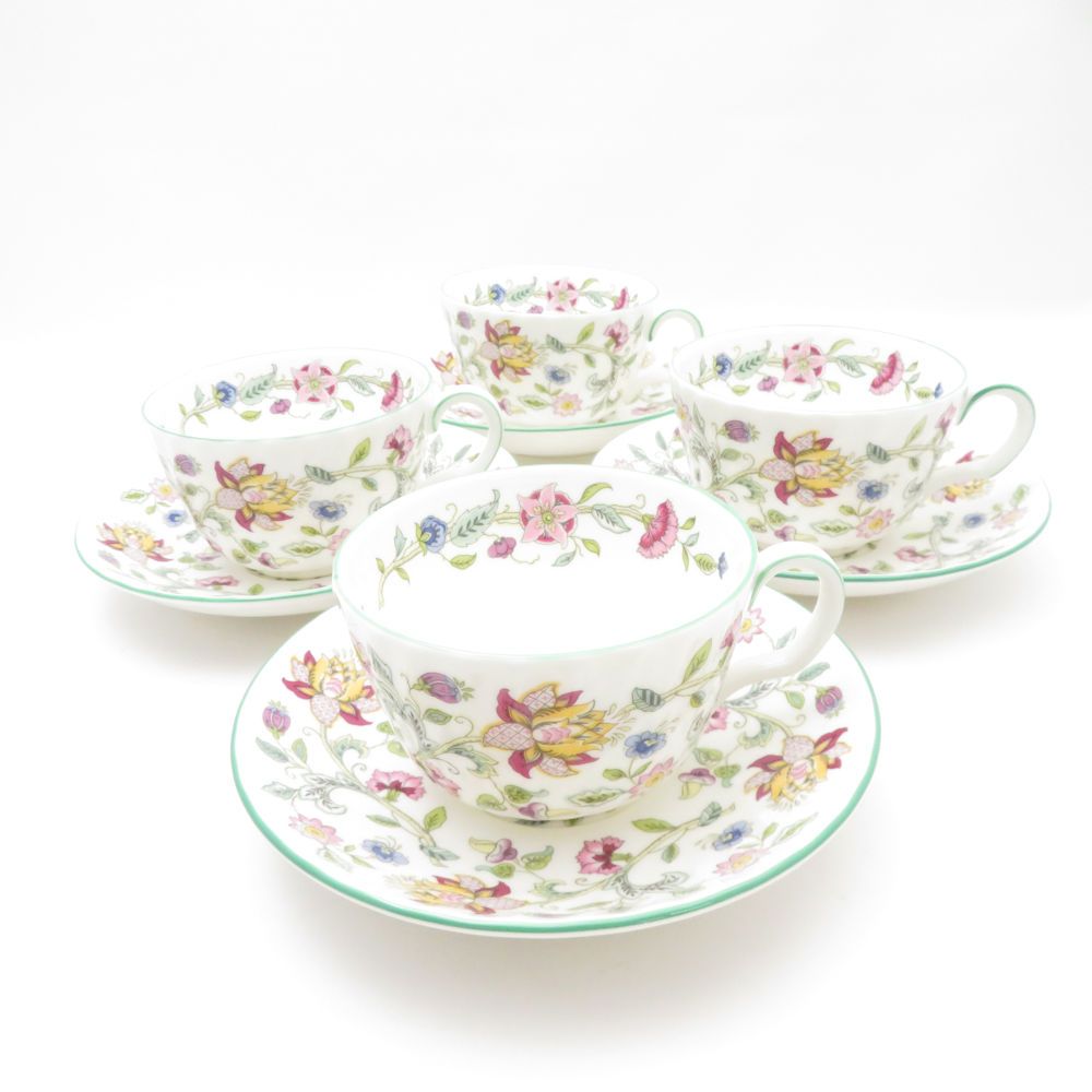 未使用 MINTON ミントン ハドンホール カップ&ソーサー 4客 未使用 MINTON ミントン ハドンホール カップ&ソーサー 4客
