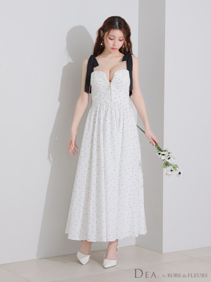 ホワイト [DE4200-W-2506]Lサイズあり【DEA./ディア】ショルダーリボン