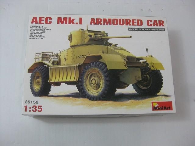 未組立 プラモデル ミニアート 1|35 AEC Mk.I装甲車 プラモデル 35152