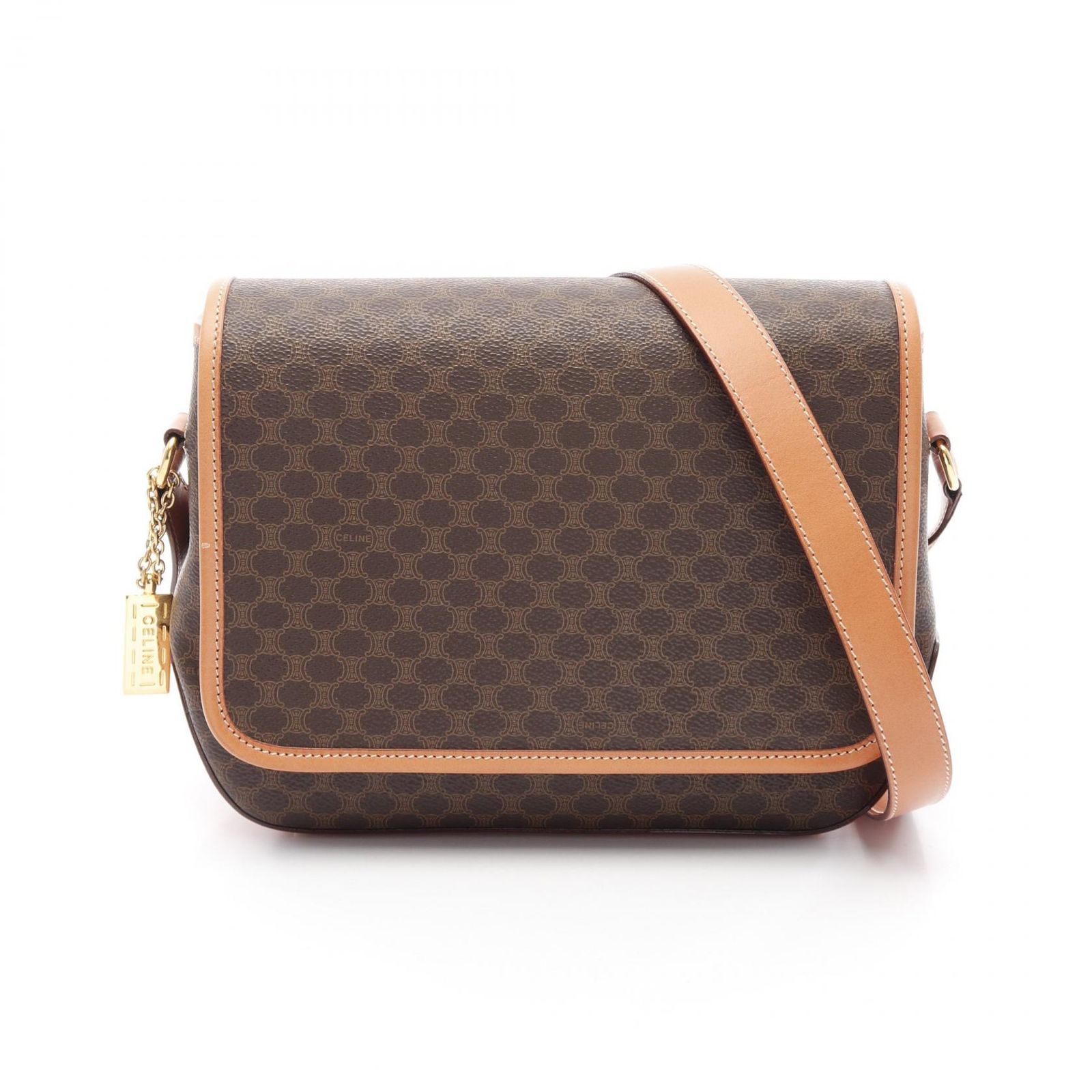 セリーヌ CELINE マカダム ショルダーバッグ バッグ PVCコーティング  