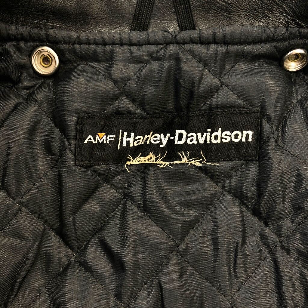 70年代 HARLEY DAVIDSON ハーレーダビッドソン AMF レザー ダブル