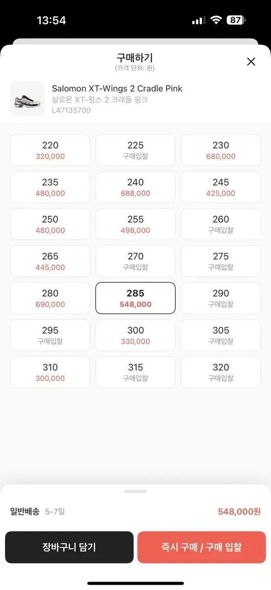 SALOMON サロモン XT-Wings 2 クレードル ピンク