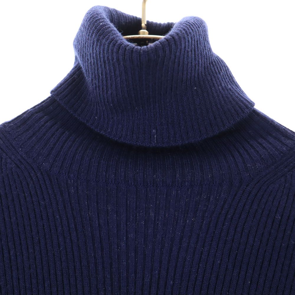 ジュンヤワタナベコムデギャルソン 2004年 ウール 長袖 タートルネック セーター ネイビー JUNYA WATANABE COMME des GARCONS リブニット レディース 古着 中古 JUNYA WATANABE COMME des GARCONS - ジュンヤワタナベ