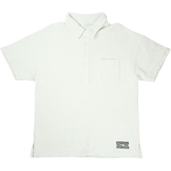 Size M TENDERLOIN テンダーロイン MOSS STITCH POLO ポロシャツ 白 品-良い 20826662
