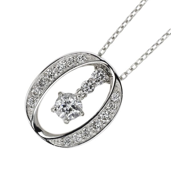 wish upon a star Pt ダイヤモンド ペンダントネックレス 0.273ct D0