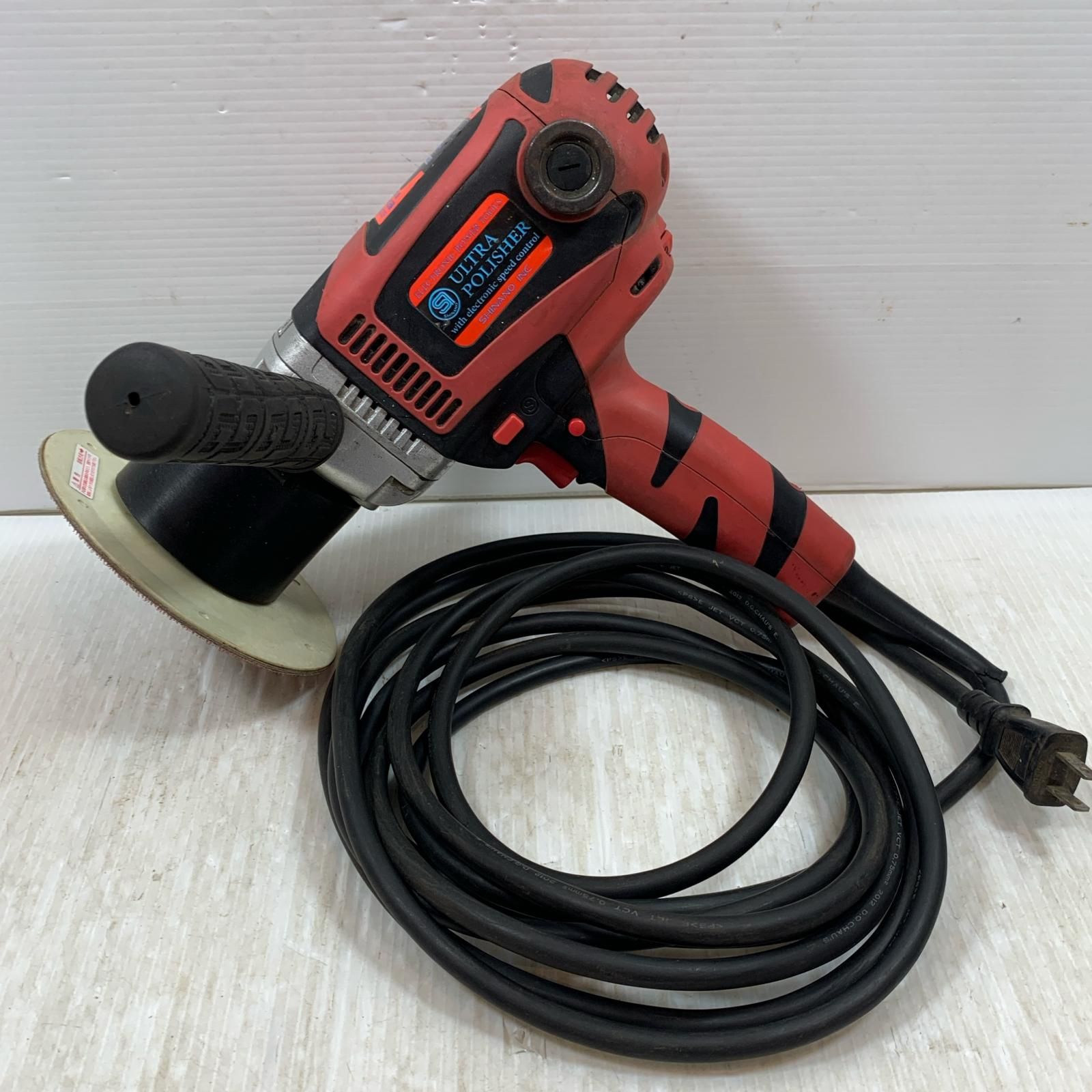 ττ信濃機販 研磨工具 ポリッシャー コード式 100v 0201 SI-430E レッド
