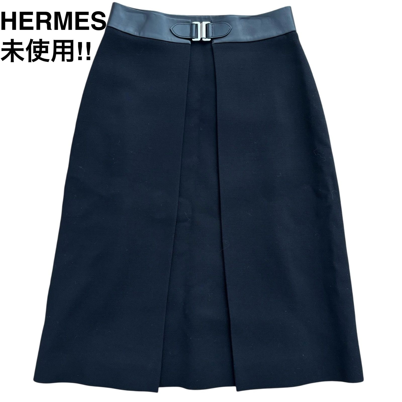 美品 エルメス HERMES ゴルチエ期 スカート タイトスカート ひざ
