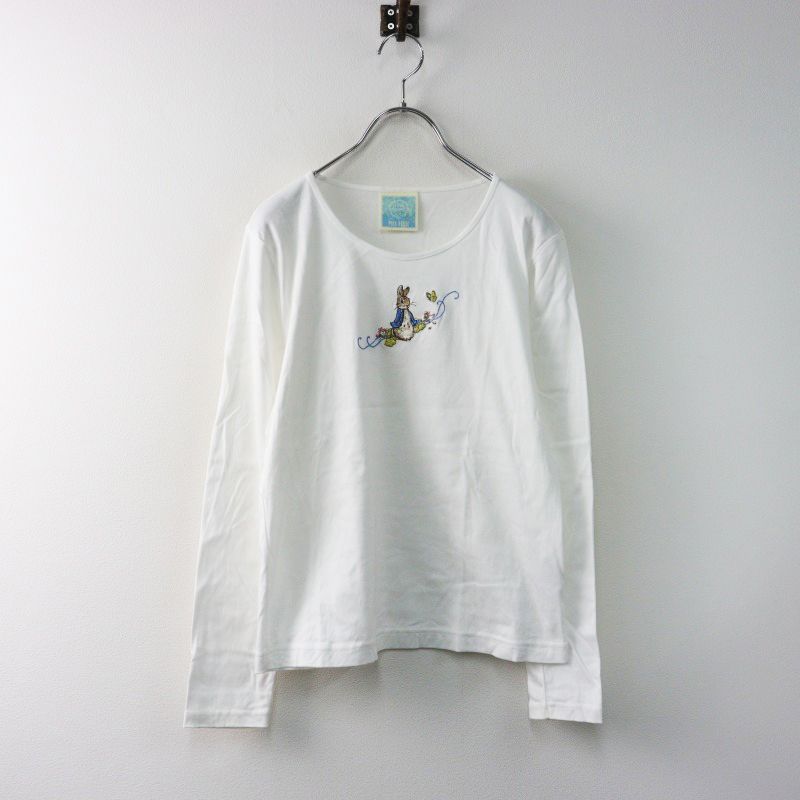ピンクハウス PINK HOUSE ピーターラビットコラボ 刺繍 長袖Tシャツ 3