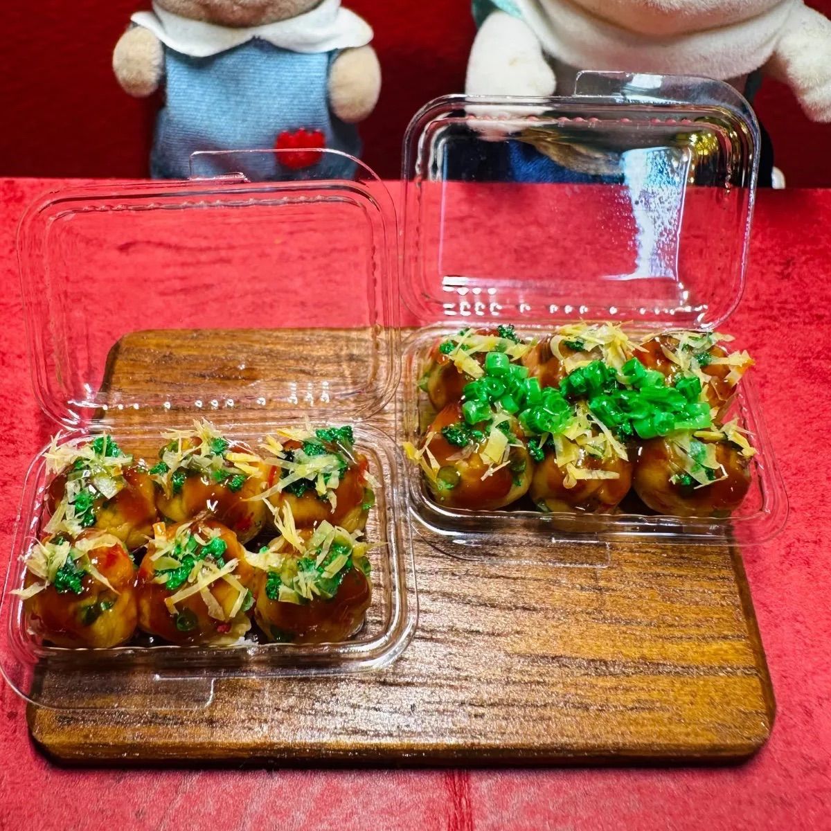 692 たこ焼き ソースとネギダコセット ⭐️ミニチュアフード ドール