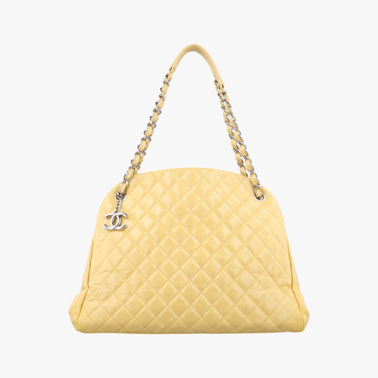 シャネルChanelマドモアゼル ボーリングイエローレザーA6687915761363