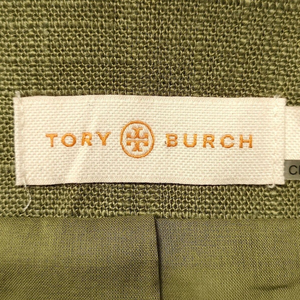 TORY BURCH(トリーバーチ) ジャケット サイズ0 XS レディース - グリーン 長袖/ビジュー/春/秋