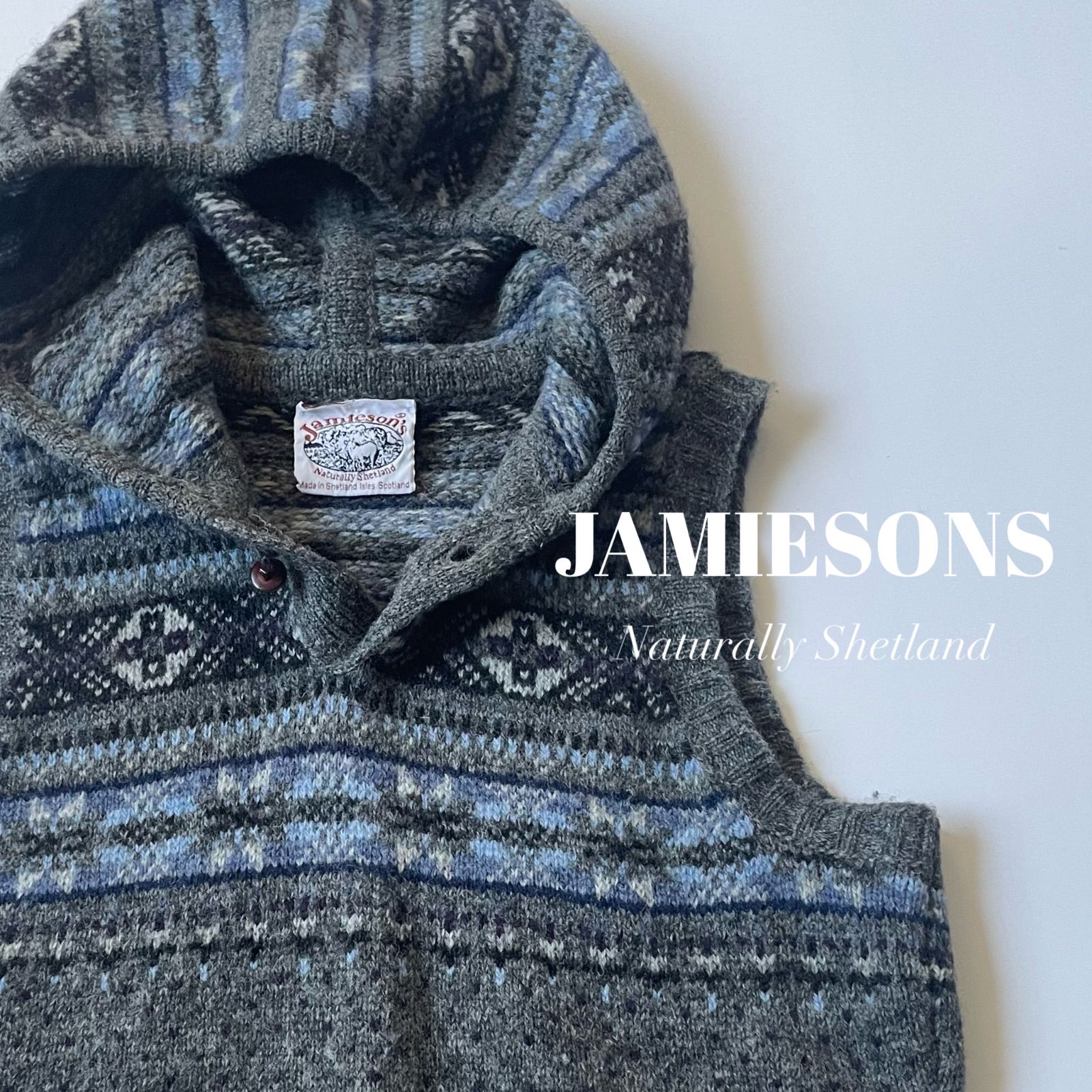 JAMIESONS / フェアアイルフードニットベスト