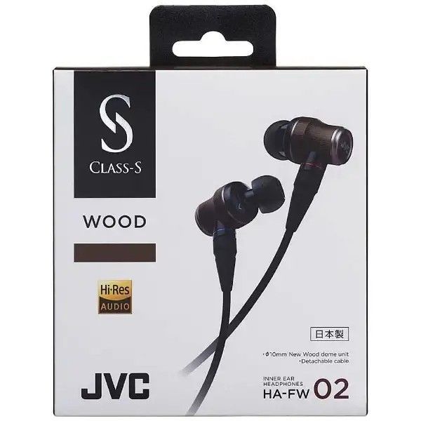 JVC HA-FX850 WOODシリーズ カナル型イヤホン リケーブル/ハイレゾ音源