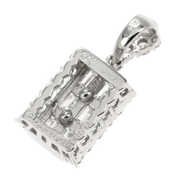 K-dion Pt900 天然ピンク ダイヤモンド ペンダントトップ 0.018ct D1