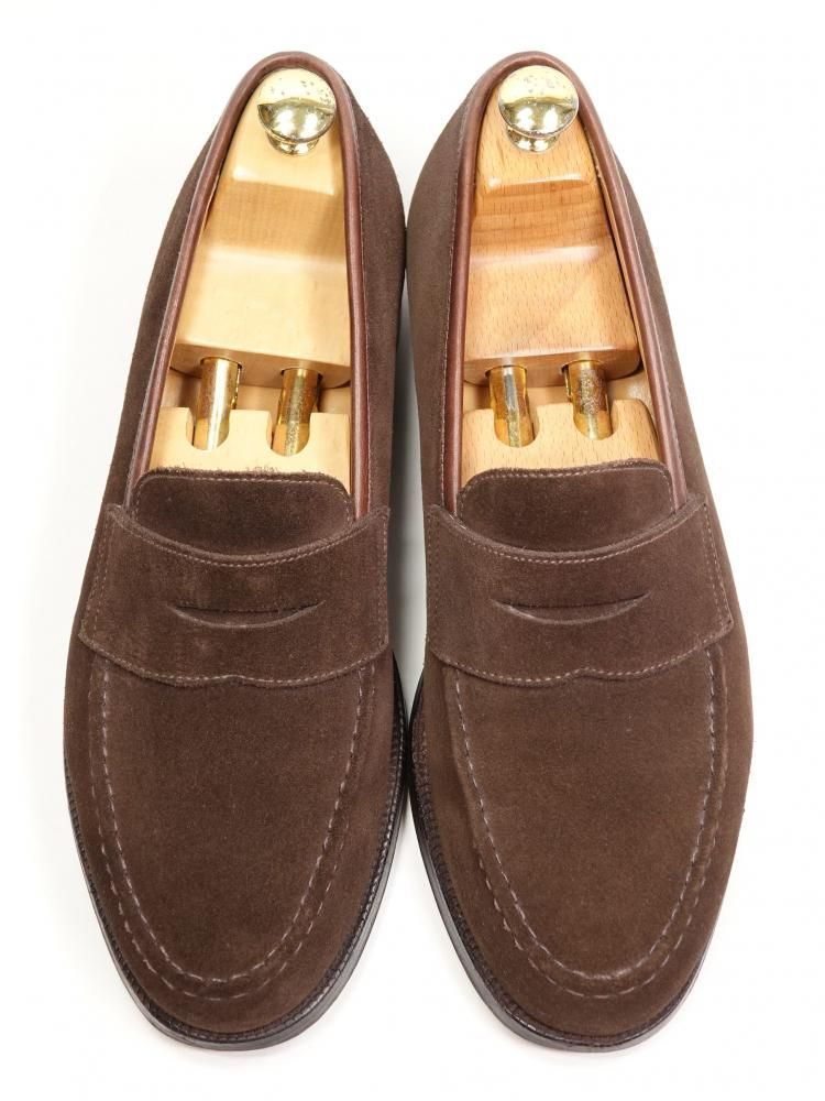 クロケット&ジョーンズ ブラウンスエードシューズ8E 8E CROCKETT