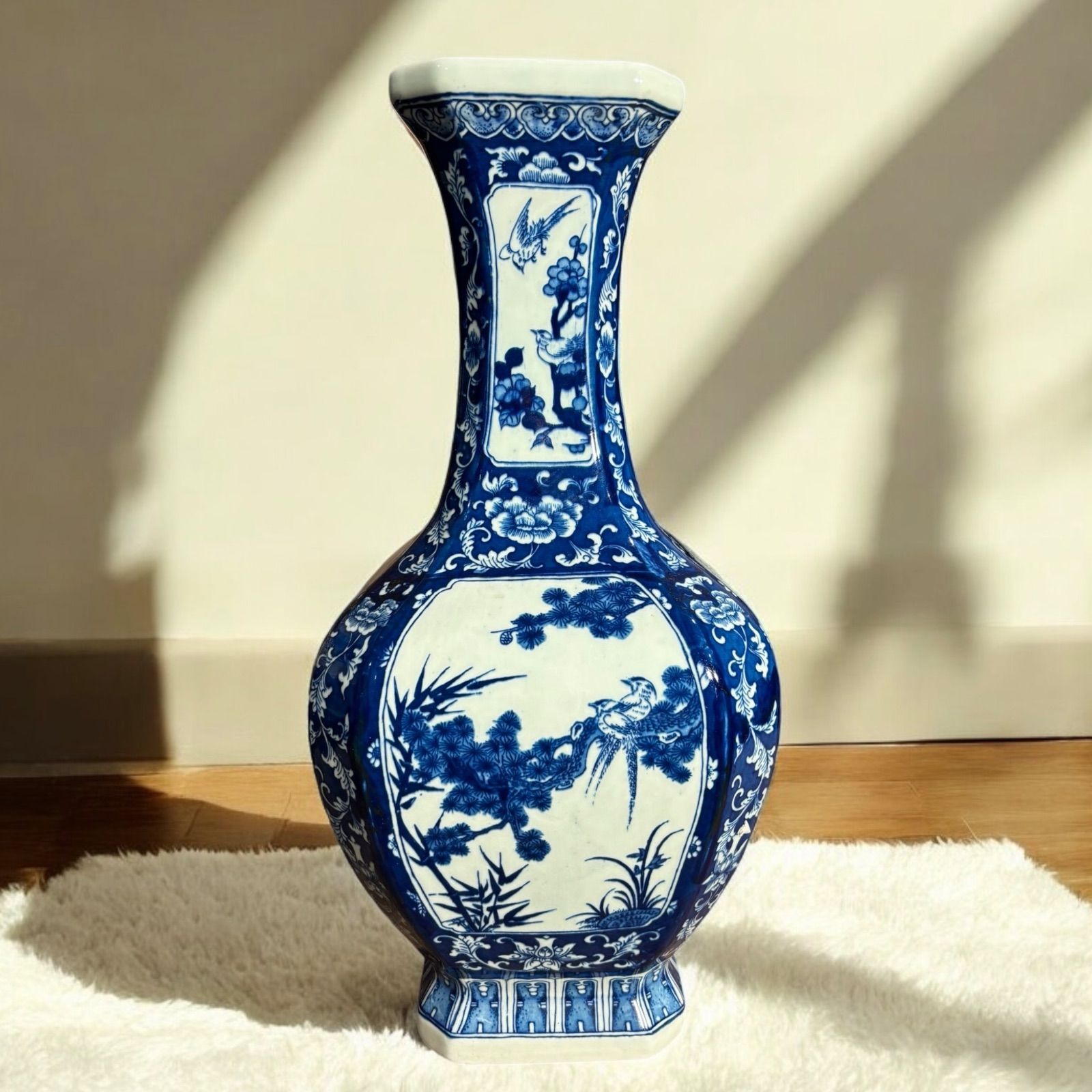 花瓶ジンジャーポットダブルハピネスお洒落蓋つきフラワーベース飾り