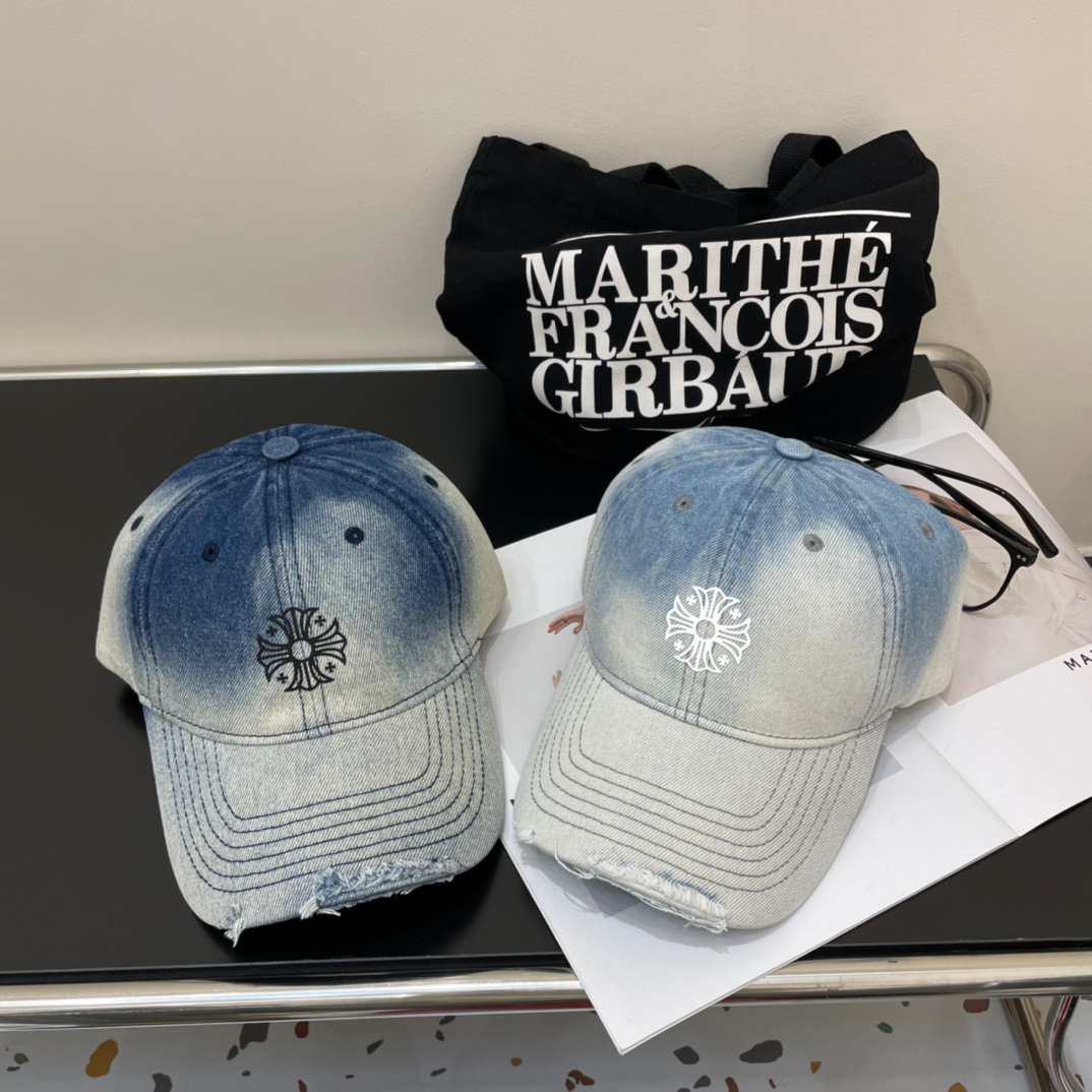 新品 Chrome hearts クロムハーツ ベースボールキャップ ダークブルー