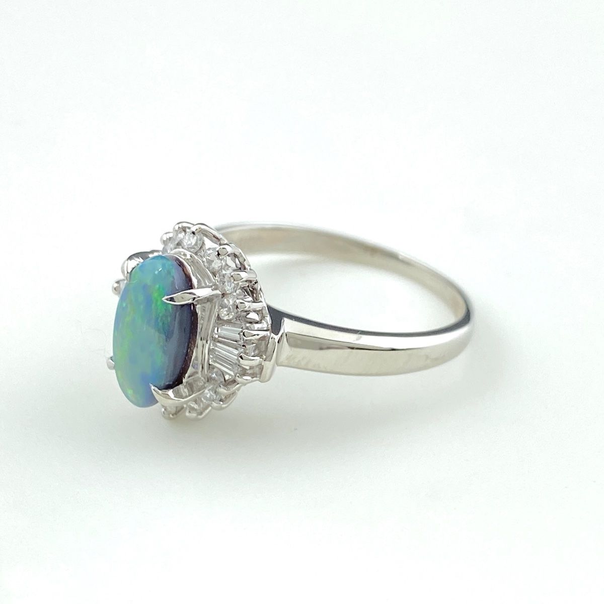 オパールダイヤモンドプラチナリング オパール・ダイヤモンド