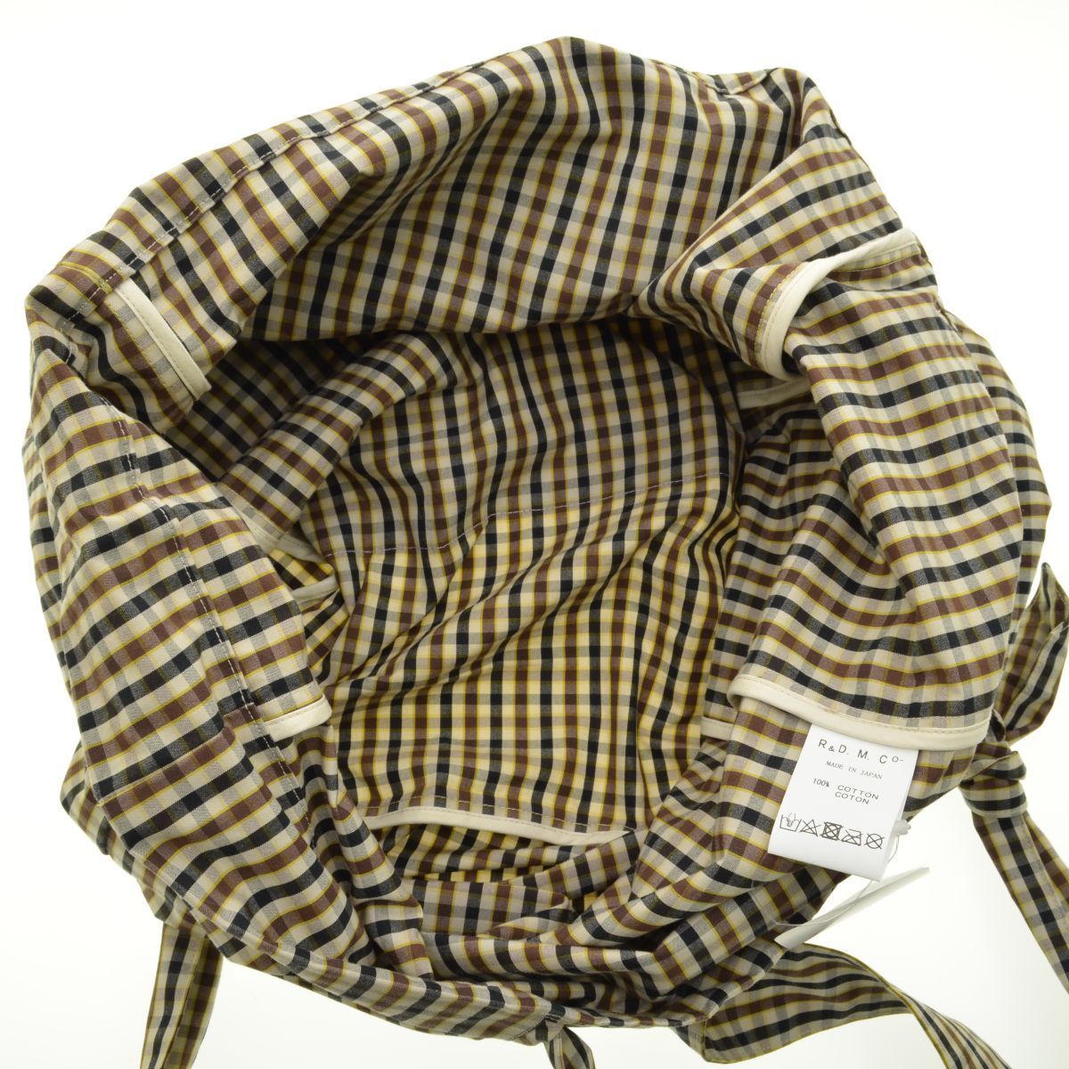 R&D.M.Co. ブラウン系チェック リュック R&D.M.Co. ブラウン系チェック リュック