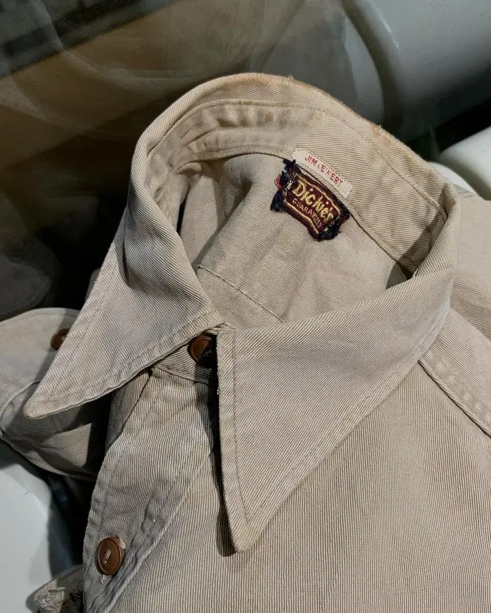 1950s DICKIES ディッキーズ コットン ツイル サービスシャツ