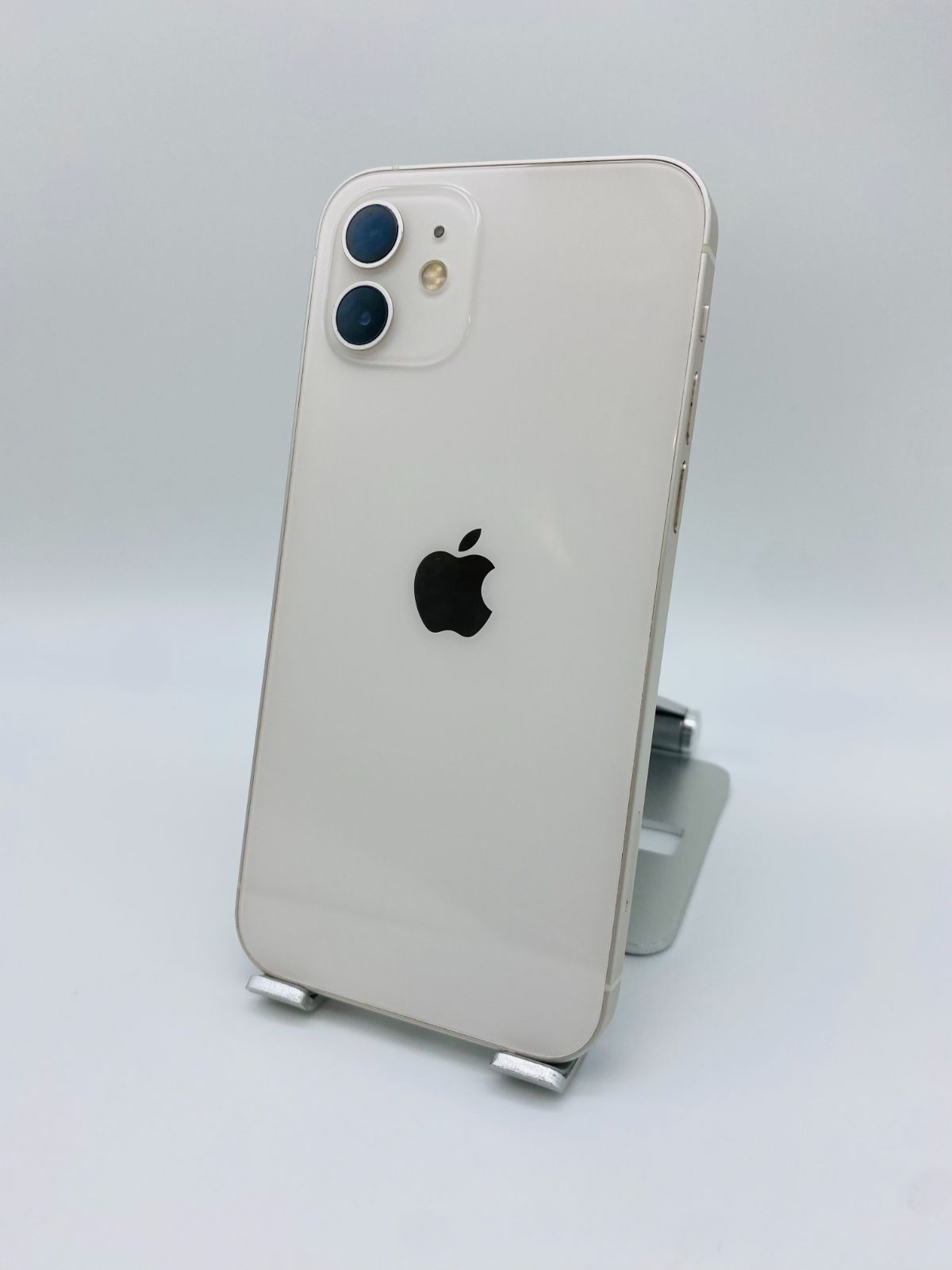 iPhone12 128GB ホワイト/シムフリー/純正新品バッテリー100%/極薄ケース＆ブルーライトカット保護フィルムプレゼント 12-049