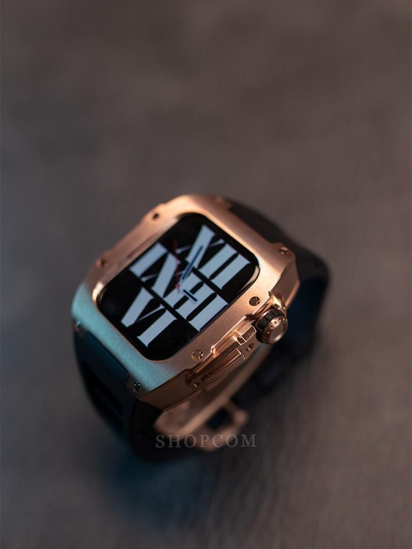 組み合わせ自由自在 AppleWatch case Racing TITAN RoseGold 時計